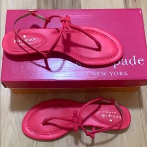 Kate Spade “Tallie” T-strap sandals